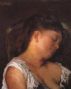 Gustave Courbet Sleeping woman oil painting